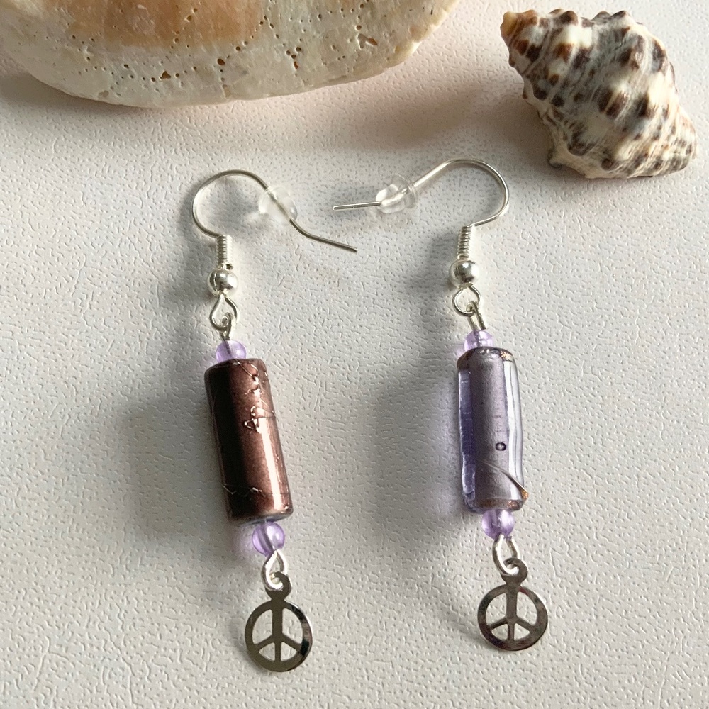 New Handmade Boho Czech Glass Beaded Dangle/Drop Earrings